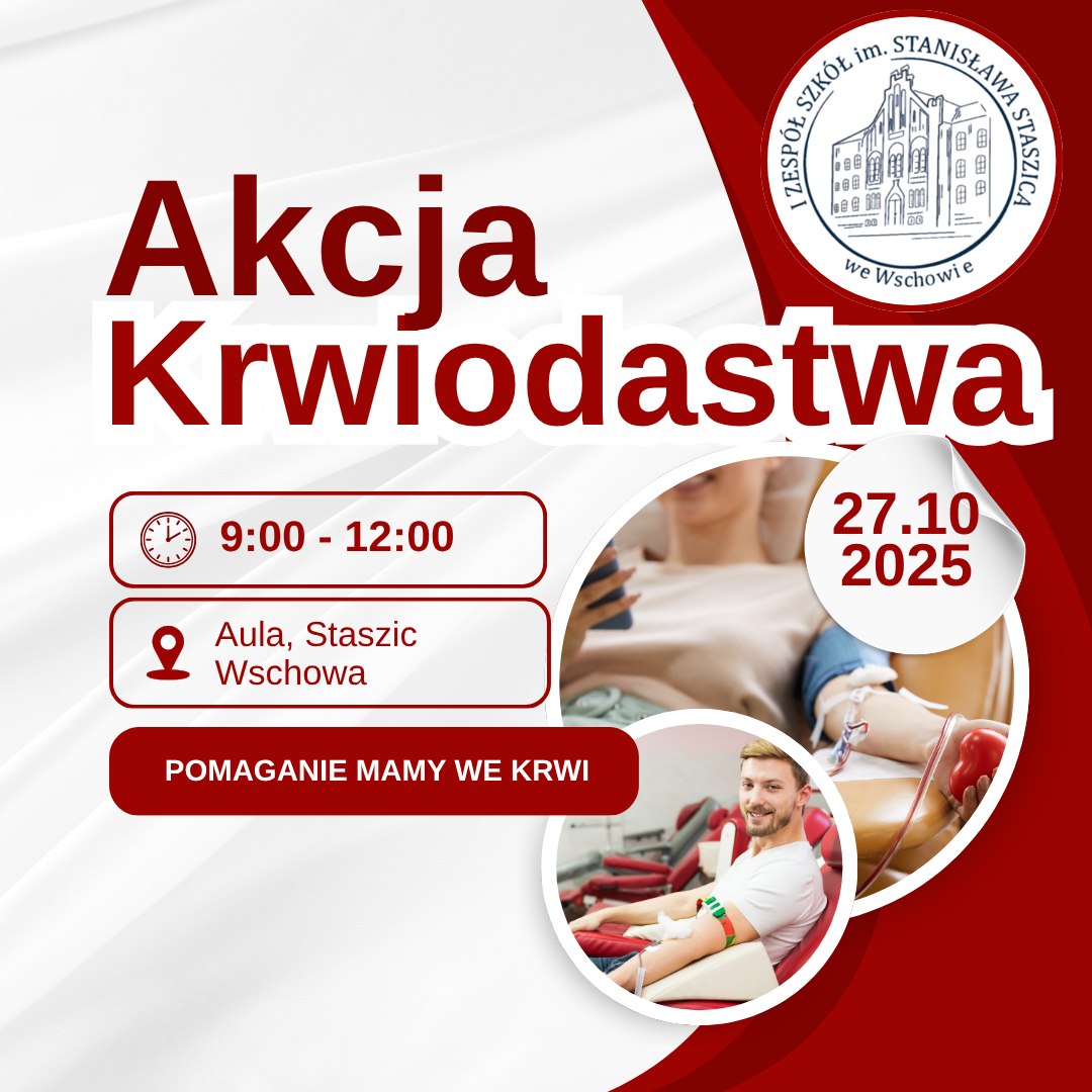 Zapraszamy na akcję krwiodawstwa!