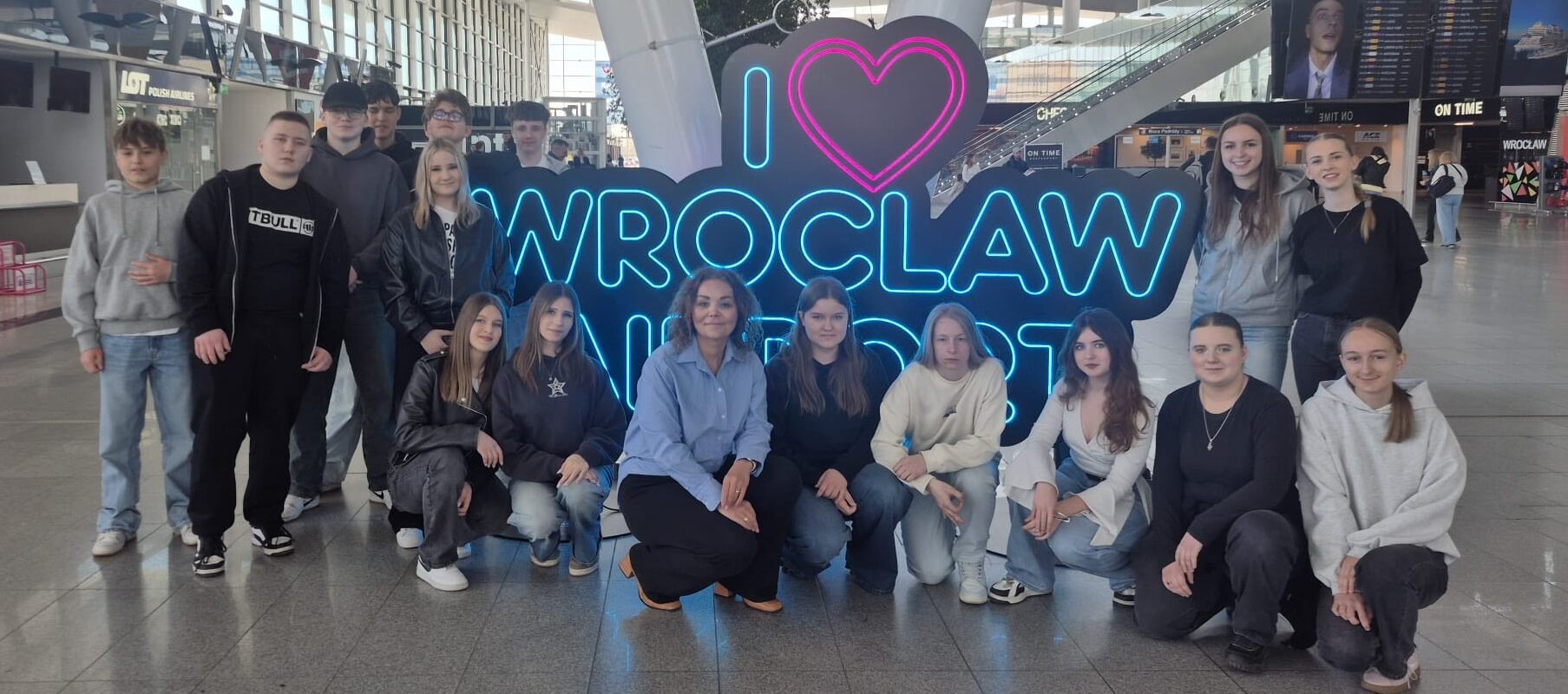 Wycieczka zawodowa do Portu Lotniczego we Wrocławiu